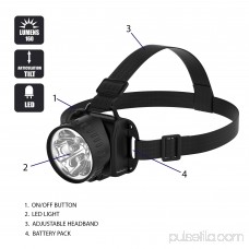 Super Bright 5-LED Headlamp with Adjustable Strap 566139491
